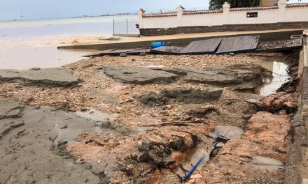 La mejora meteorológica permite reabrir calles cortadas en San Javier