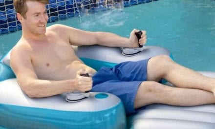 El sueño del verano, un flotador motorizado para piscinas.