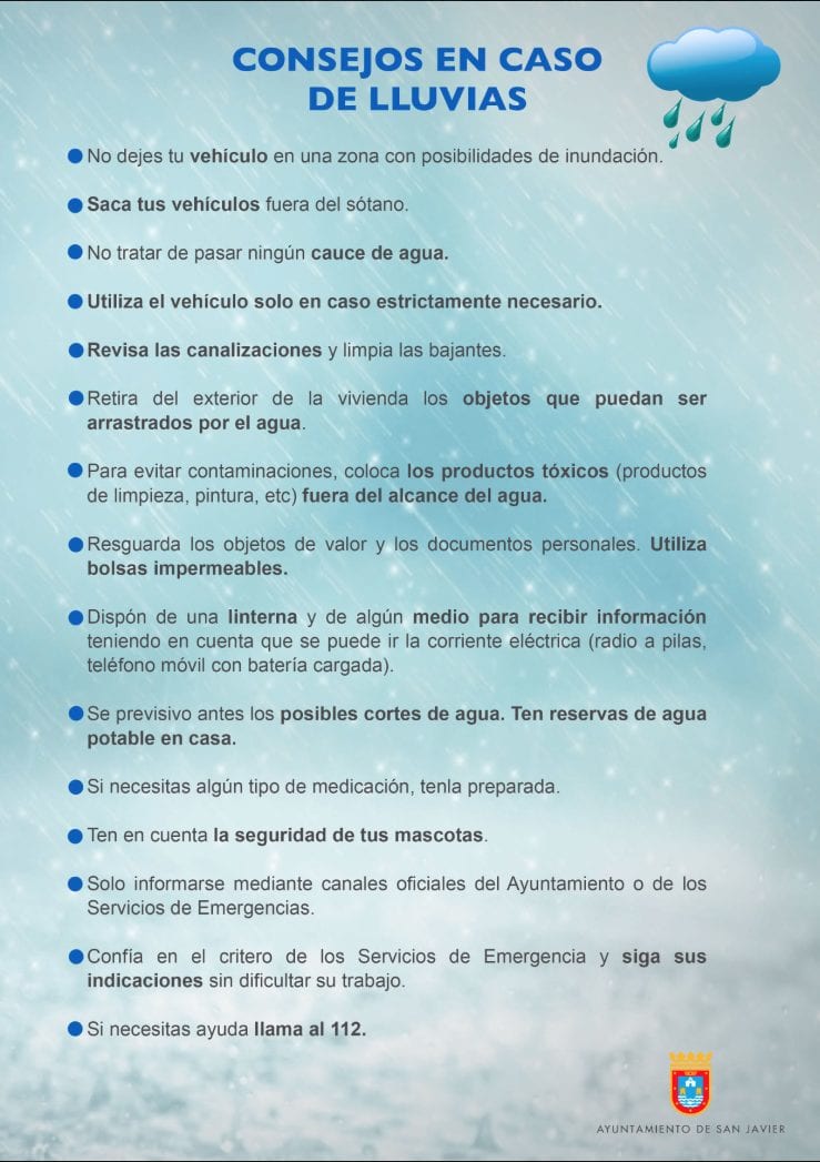 Consejos que debes tener en cuenta frente al temporal en la zona de Mar Menor 1