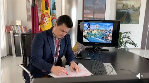 José Miguel Luengo, alcalde de San Javier informe COVID-19 06 de abril 2020