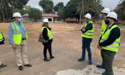 Las obras del Parque Almansa en San Javier comienzan con buen ritmo