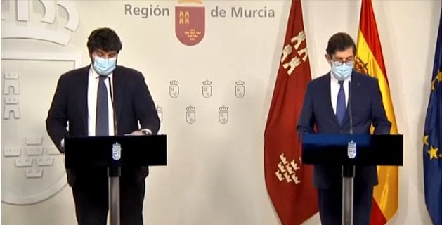 Dimite Manuel Villegas como consejero de Salud de la Región de Murcia