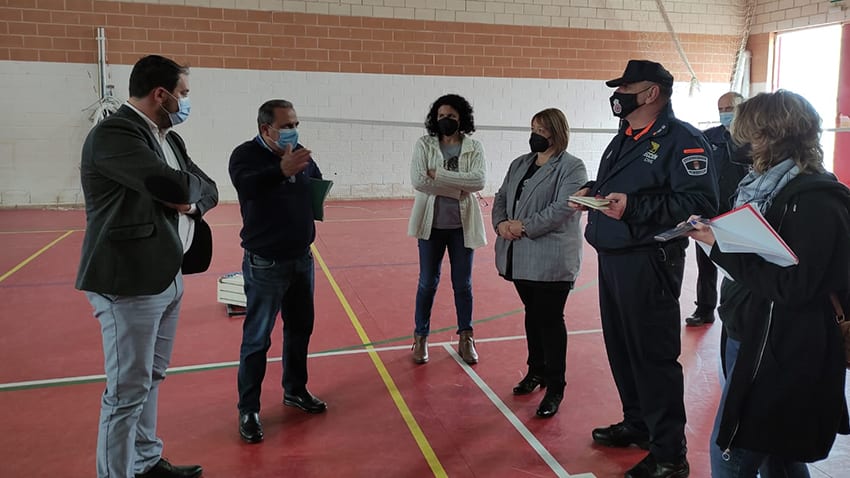 Salud Pública visita Los Alcázares para inspeccionar la idoneidad de posibles instalaciones donde llevar a cabo la vacunación masiva Covid-19