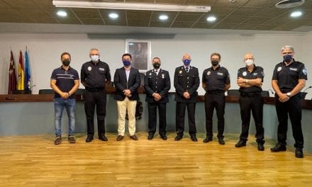 Acto de homenaje y despedida a seis agentes de Policía Local de San Javier ante su jubilación