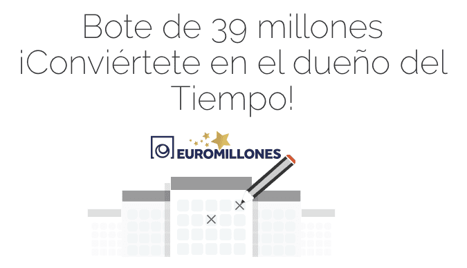 Jugar a bote Euromillones online 39 millones de euros, martes 24 de agosto 2021