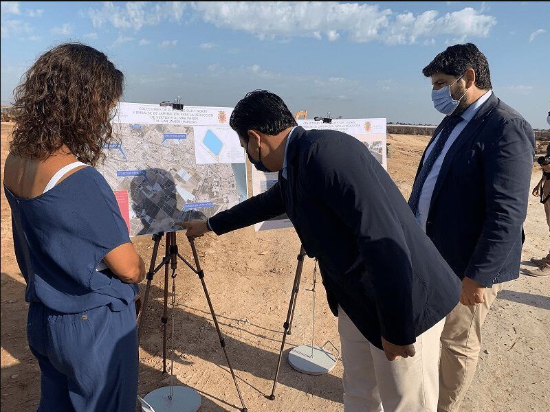 Comienzan las obras de los colectores Norte y Sur para minimizar los daños de las lluvias en San Javier y en el Mar Menor