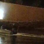 Sorprendidos dos furtivos pescando en el canal del Estacio en La Manga