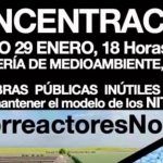 Una manifestación contra los biorreactores en el entorno del Mar Menor sábado 29 de enero 2022