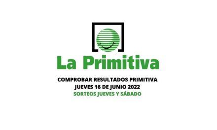 Comprobar Primitiva hoy resultados jueves 16 de junio 2022