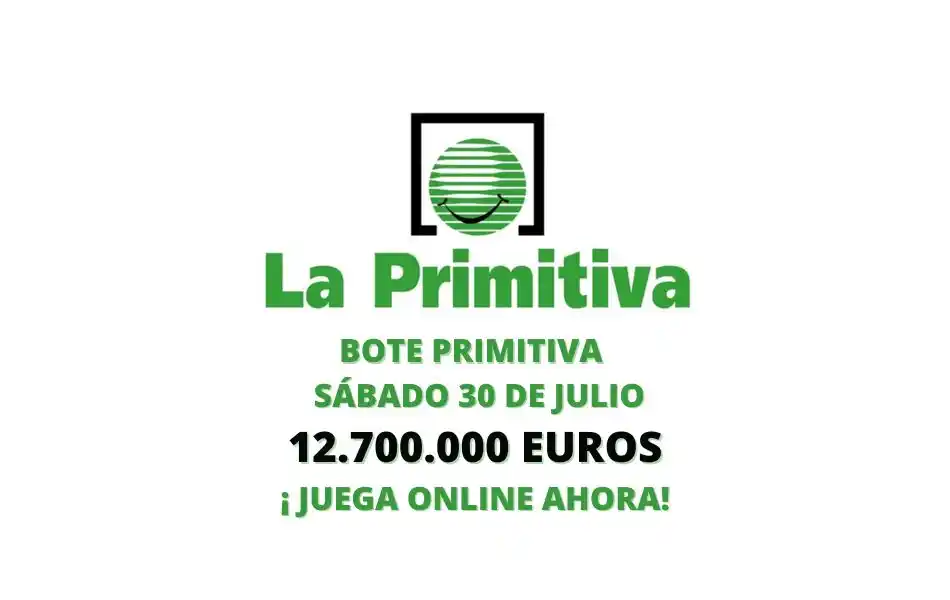 Jugar Primitiva online bote sábado 30 de julio 2022