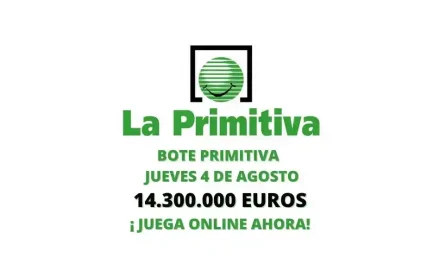 Jugar Primitiva online bote jueves 4 de agosto 2022