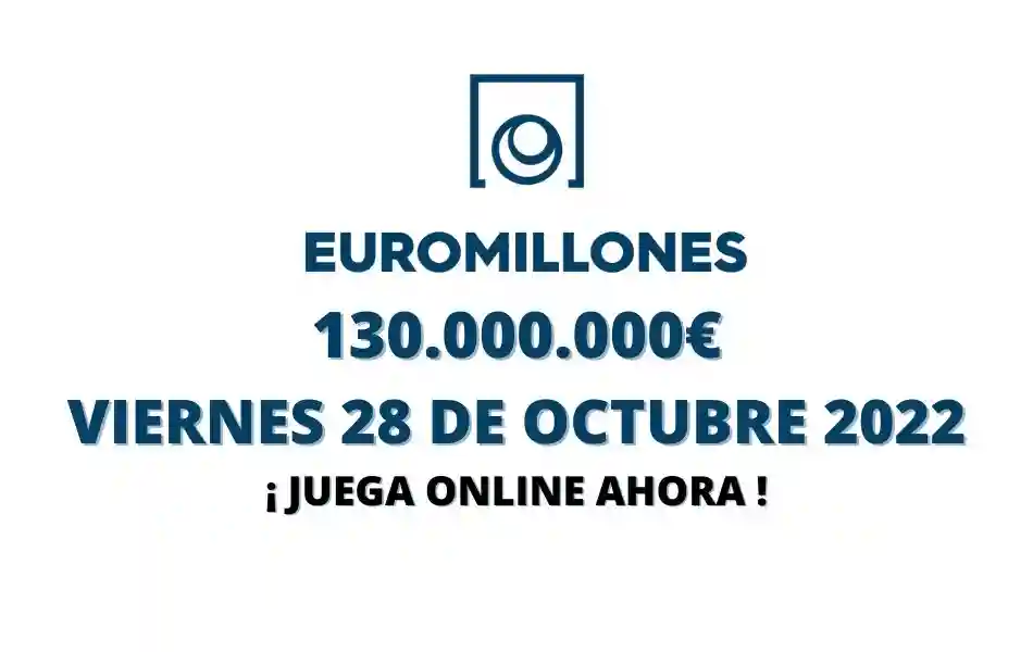 Euromillones online bote viernes 130 millones