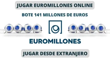 Jugar Euromillones desde el extranjero bote 141 millones