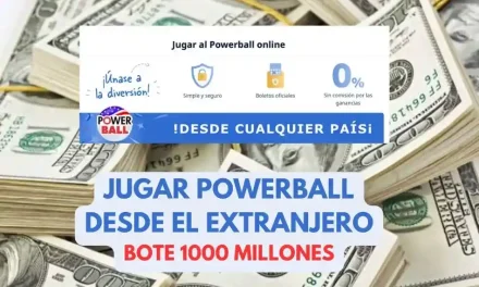 Jugar Powerball desde el extranjero bote 1000 millones