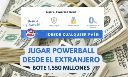 Jugar Powerball desde el extranjero bote 1550 millones