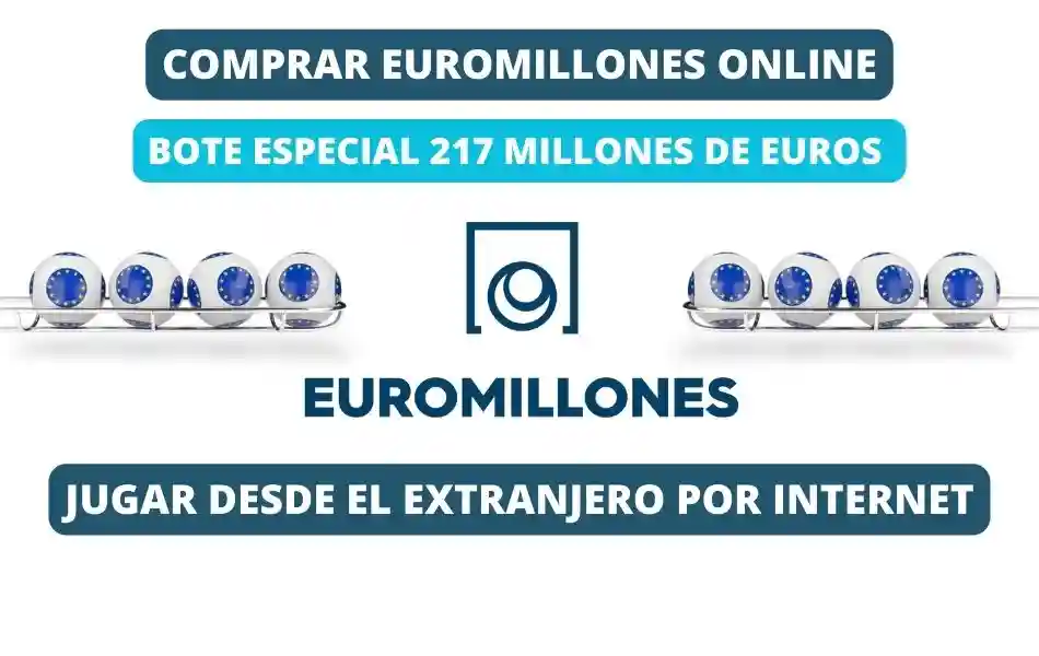 Jugar Euromillones desde el extranjero bote 217 millones