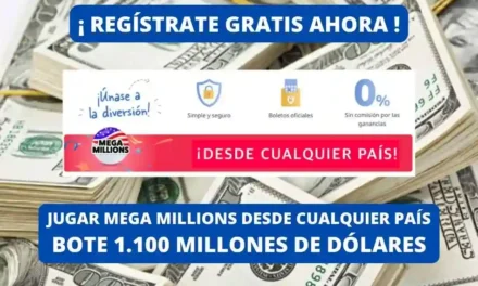 Jugar Mega Millions bote 1100 millones