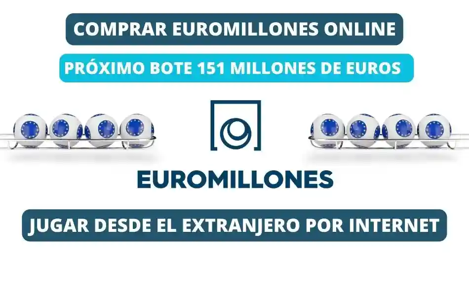 Jugar Euromillones online desde el extranjero bote 151 millones