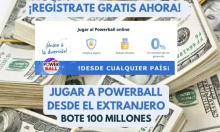 Jugar Powerball USA online bote 100 millones