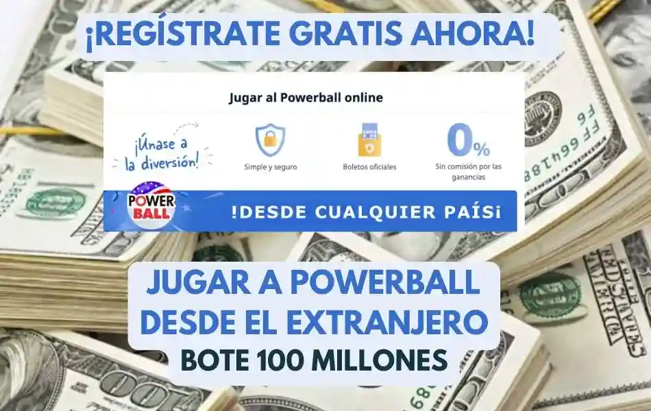 Jugar Powerball USA online bote 100 millones