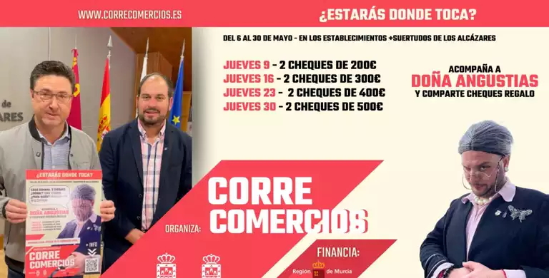 La campaña CorreComercios para impulsar el comercio local en Los Alcázares 2024