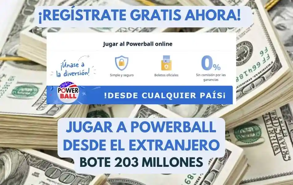 Powerball online bote 203 millones