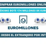 Jugar Euromillones online desde el extranjero bote 174 millones