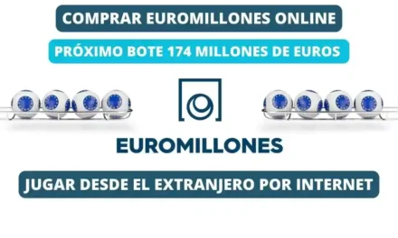 Jugar Euromillones online desde el extranjero bote 174 millones