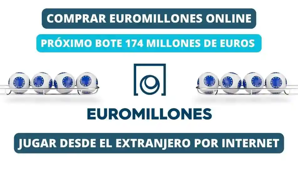 Jugar Euromillones online desde el extranjero bote 174 millones