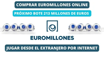 Jugar Euromillons online desde el extranjero bote 213 millones