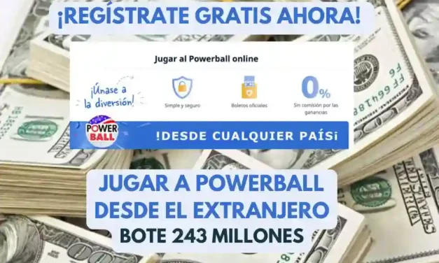 Comprar Powerball USA online bote 243 millones